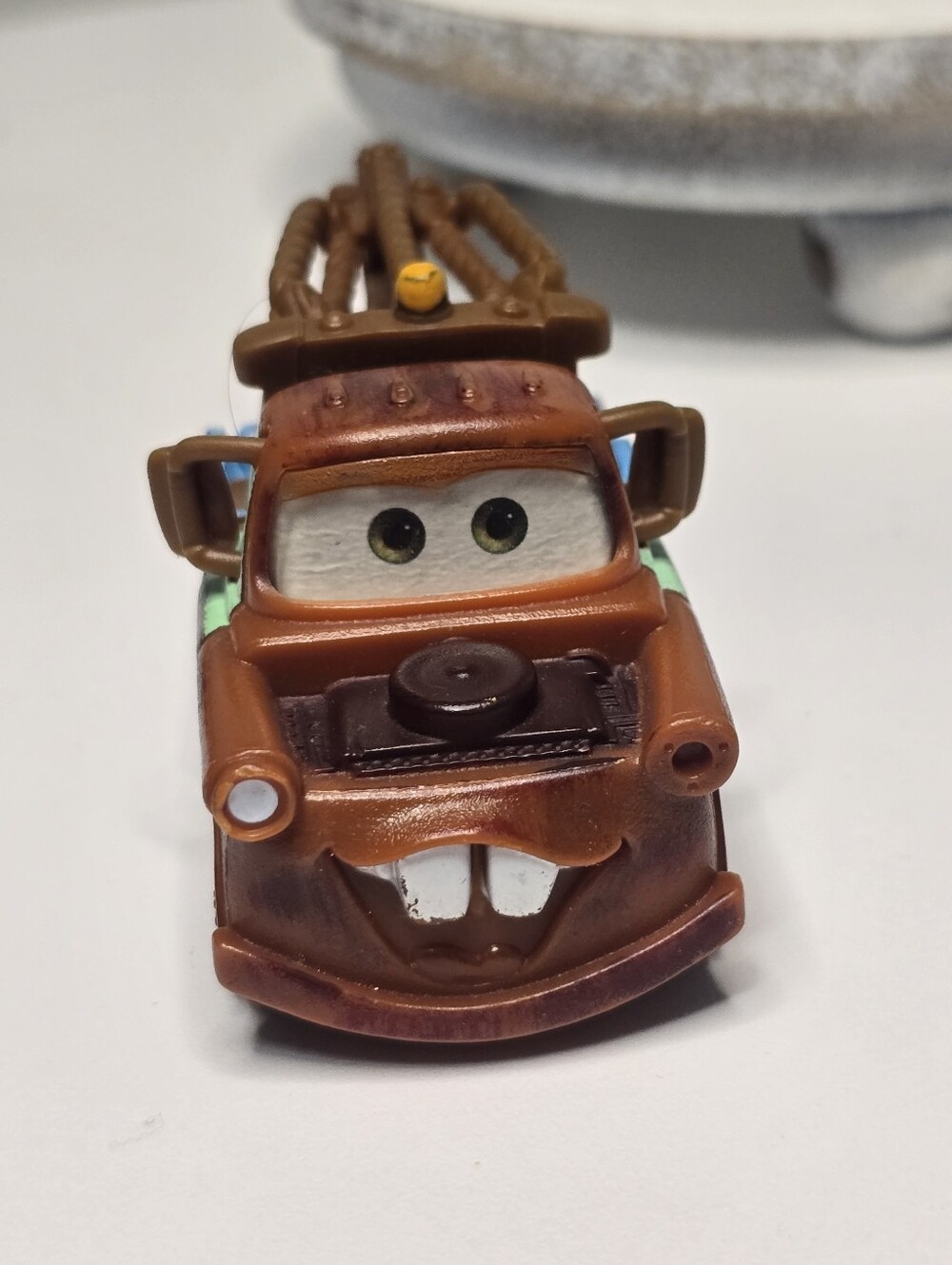 Tow Mater Small Pull Back Reverse Truck Wobbly Disney Pixar Cars